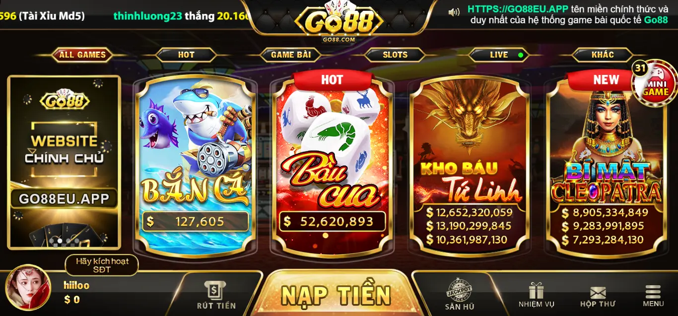 Những nguyên nhân hàng đầu khiến bạn chơi thua game Bầu cua Go 88