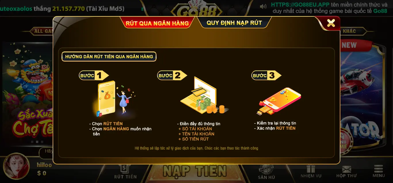 Hướng dẫn tải app Go88 online và cách truy cập vào nhà game nhanh nhất