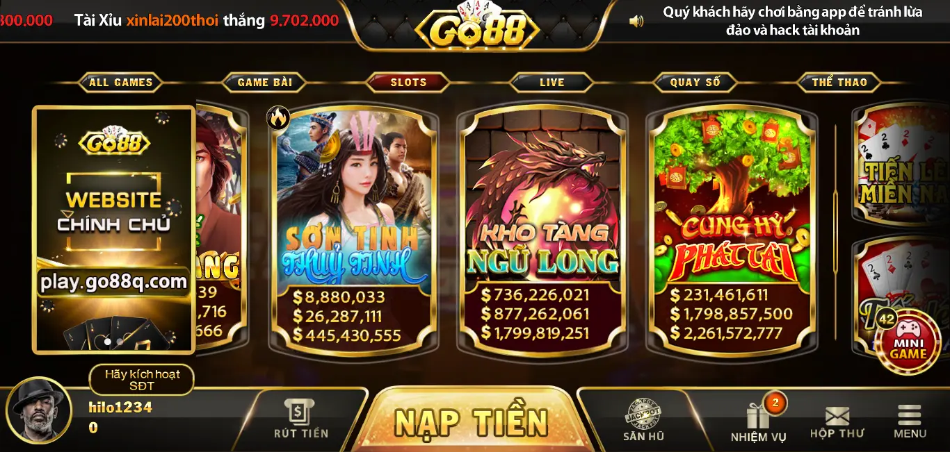 Kho tàng ngũ long – Game slot đáng trải nghiệm nhất Go88 thì có gì hay?