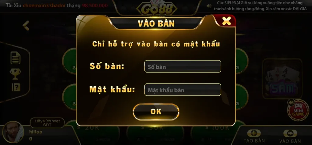 Bài Sâm Go88 android - Game bài dân gian được yêu thích tại Việt Nam