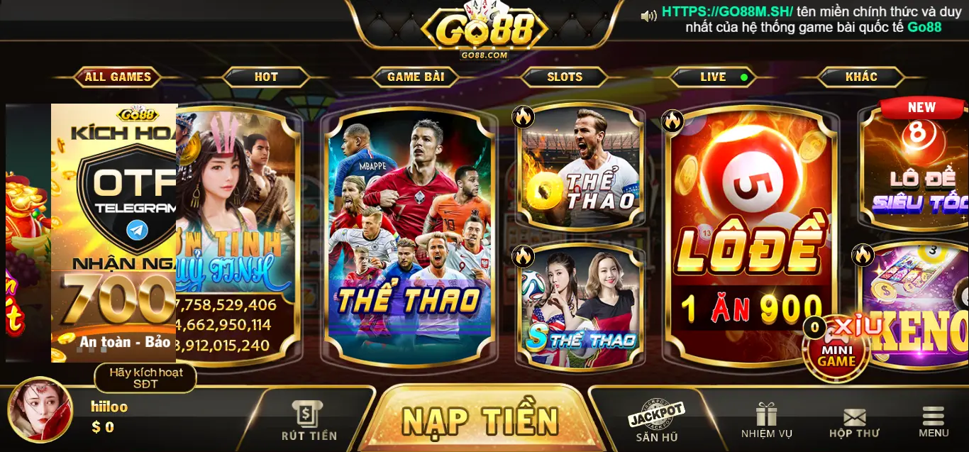 Tải Go88 ngay để trải nghiệm game Thể thao cá cược cực uy tín và chất lượng