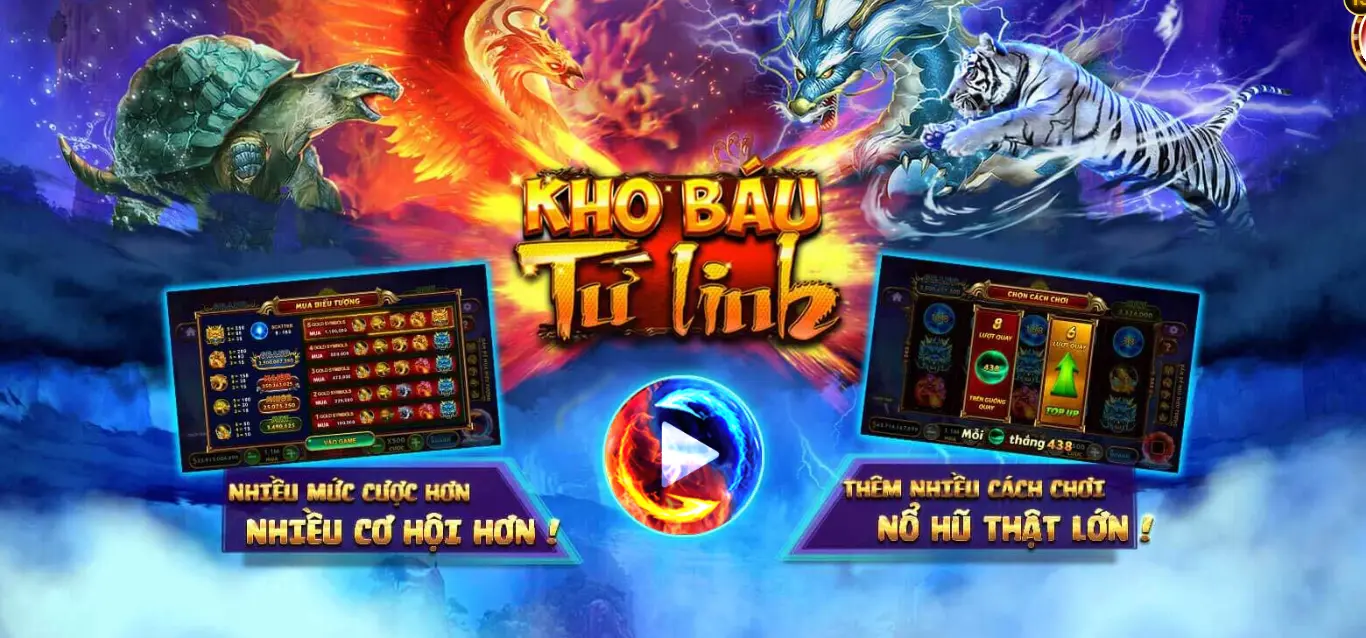 Kho báu ngũ linh - Slot game có giao diện đẳng cấp hàng đầu nhà game Go88