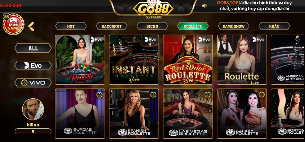 Game Roulette tại Go88 thú vị và hấp dẫn hàng đầu không nên bỏ qua