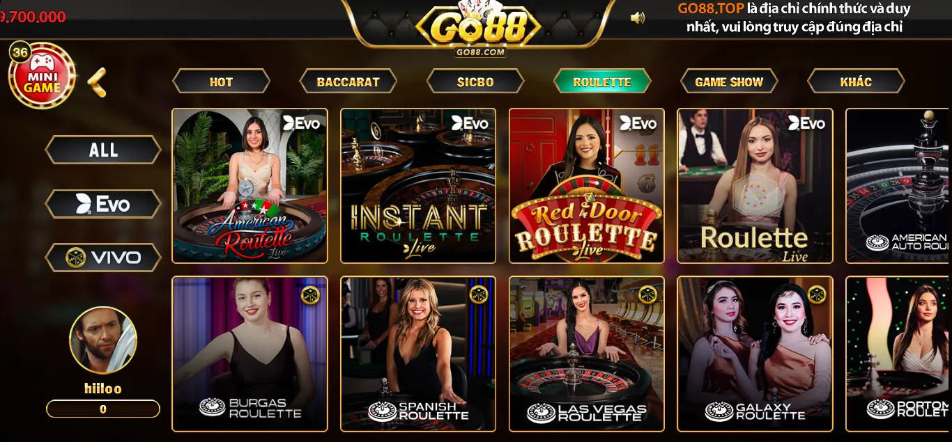 Game Roulette tại Go88 thú vị và hấp dẫn hàng đầu không nên bỏ qua